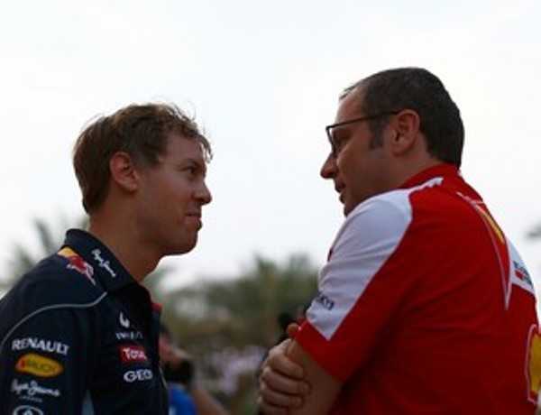 Vettel e Domenicali no Bahrein (Foto: Getty Images)