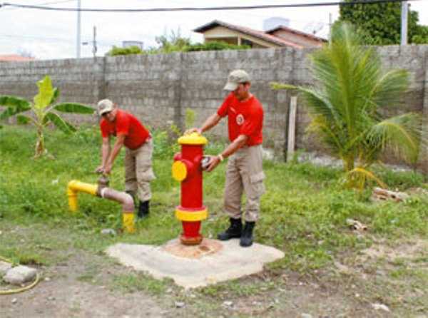 A Corporação no município defende a necessidade de instalação de pelo menos cinco hidrantes em pontos estratégicos na área urbana FOTO: HONÓRIO BARBOSA