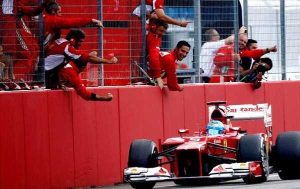Alonso na vitória do GP da Alemanha de 2012. Piloto quer repetir desempenho do ano passado (Foto: Reuters)