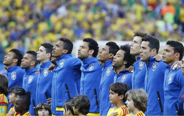 Hino à capela se tornou marca da Seleção Brasileira e deve acontecer em todos os jogos do Brasil na Copa