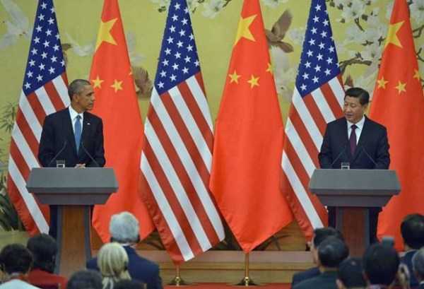 Presidentes dos EUA, Barack Obama, e da China, Xi Jinping, em Pequim. (Foto: Mandel Ngan / AFP Photo)