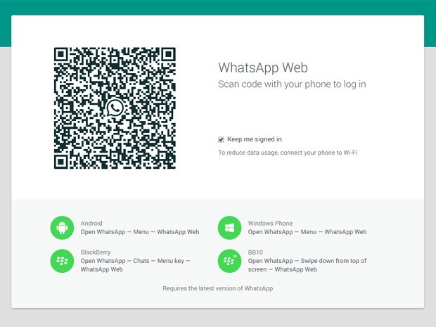 WhatsApp finalmente ganha versu00e3o para computadores (Foto: Reproduu00e7u00e3o/WhatsApp)