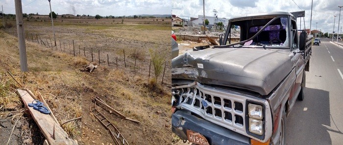 Iguatu: Carroceiro morre apu00f3s se envolver em acidente de tru00e2nsito