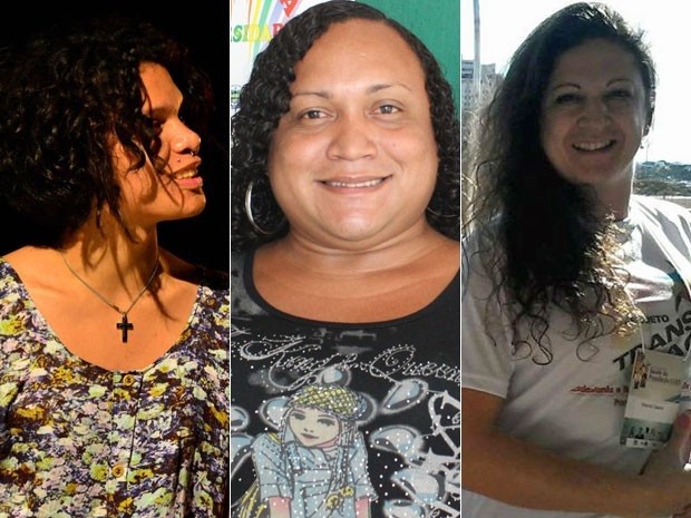 Maria Clara, Maria Laura e Débora usaram nome social no Enem 2014 (Foto: Arquivo pessoal/Catarina Costa / G1)