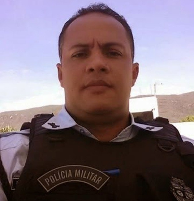 Estaneslal Rodrigues de Santana u00e9 militar da PM do Cearu00e1 e trabalhava em Icu00f3. Foto: Whatsapp