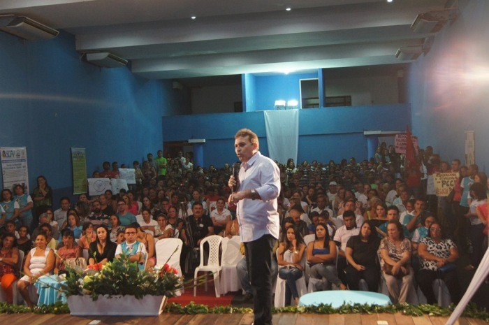 Prefeito Aderilo Alcântara participou da abertura do evento. Foto: Secretaria de Comunicação