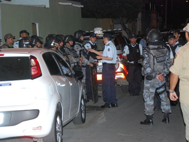 Prisões ocorreram durante suposta passeata de facções em Sobral (Foto: Arquivo Pessoal)